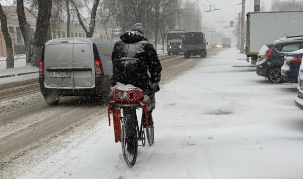 Зима в Воронеже.