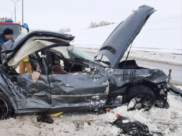 Mercedes после аварии.