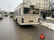 Столкнулись два автобуса.