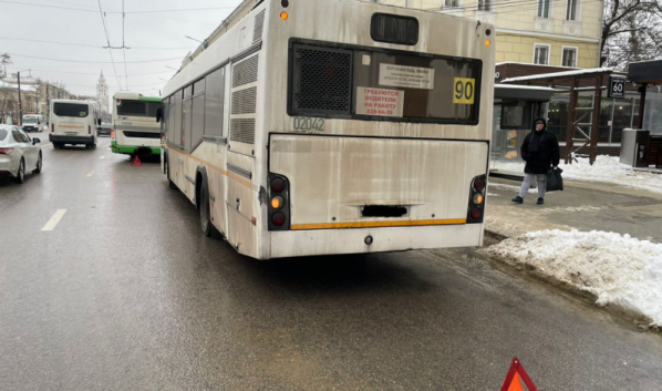 Столкнулись два автобуса.