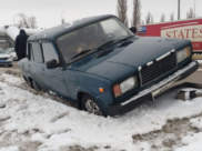 ВАЗ-2107 попал в ДТП.