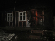 Пожар в двухквартирном доме.