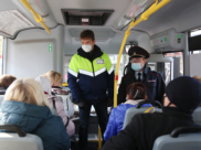 Контроль масочного режима в транспорте Воронежа.