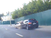 Судья за рулем авто протаранила легковушку.