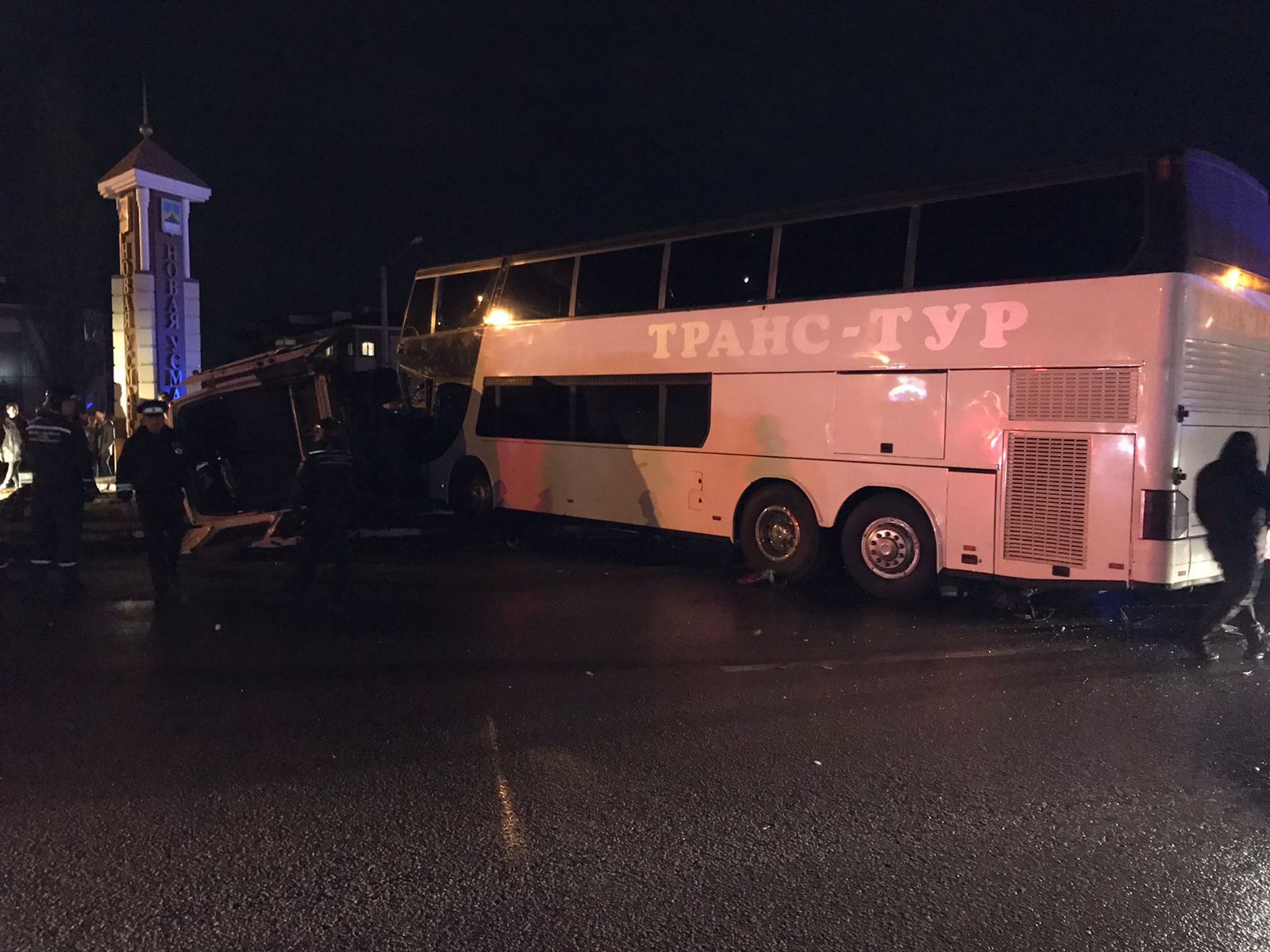 Авария с автобусами в Новоусманском районе.
