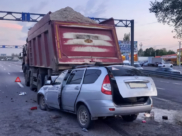 В аварии пострадали два человека.
