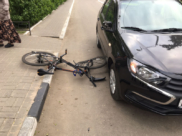 Сбили велосипедиста.