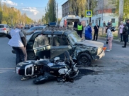 В аварии пострадали два человека.
