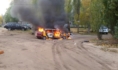 В Воронеже сгорела иномарка.