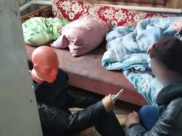На месте преступления.