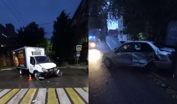 В аварии на улице Средне-Московской пострадали две женщины.
