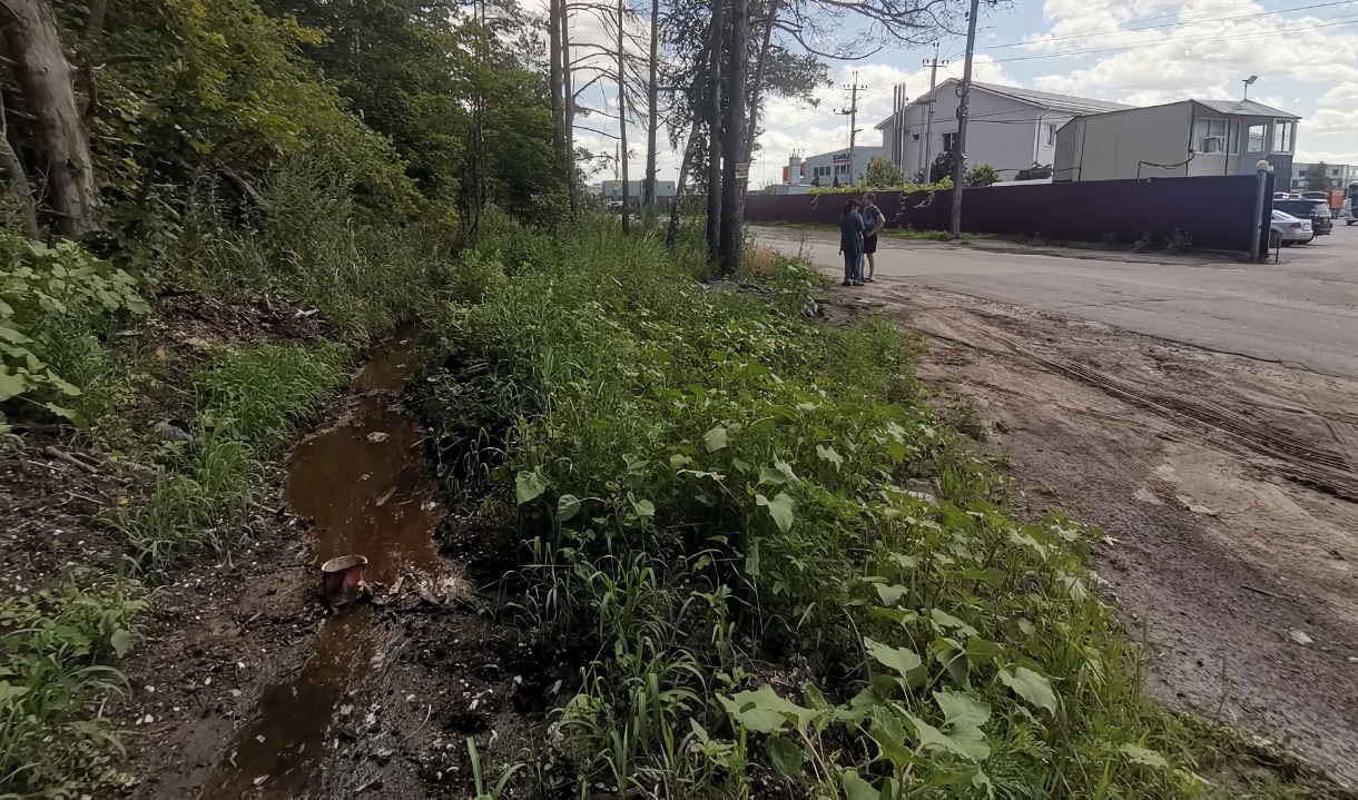 В волгу сливают отходы