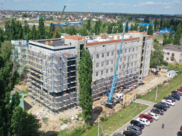 Строительство поликлиники в Новой Усмани.