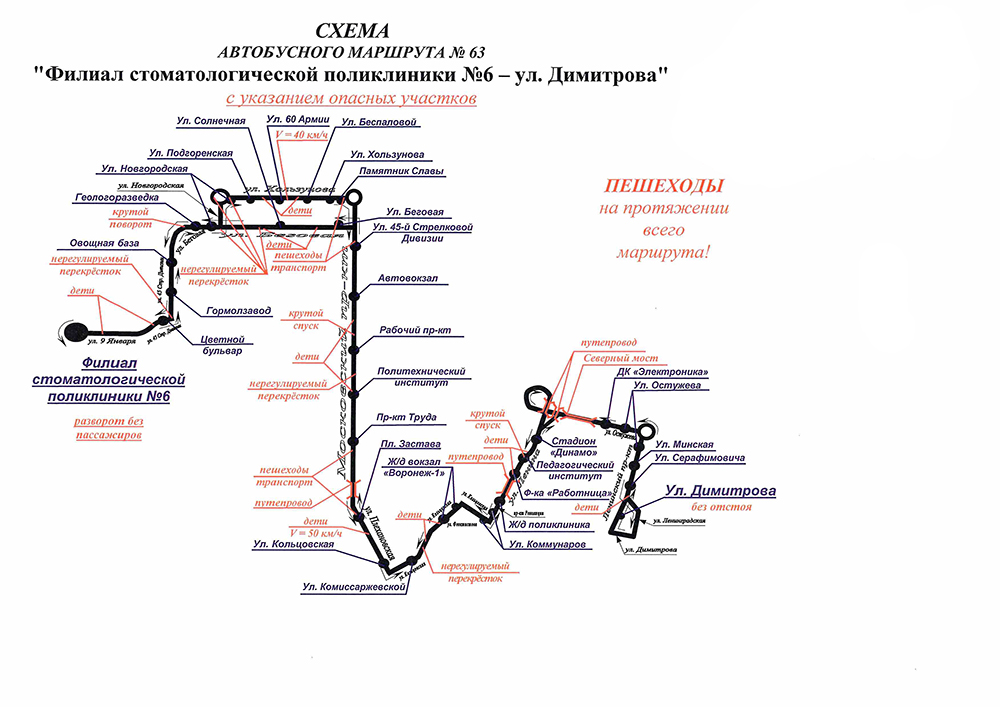 Схема транспорта воронежа новая