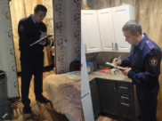 На месте преступления.