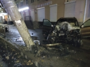 Место аварии.