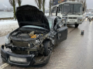 В аварии пострадал один человек.