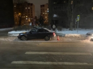 Hyundai сбил пешехода.