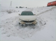 KIA вылетела с трассы.