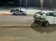 В аварии пострадали два человека.