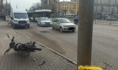 Водитель скутера попал в больницу.