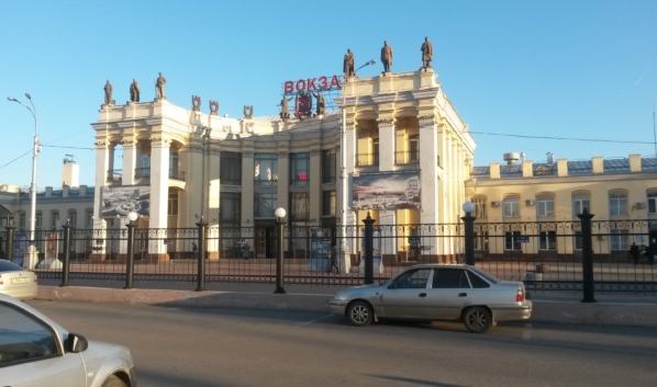 Вокзал в Воронеже.
