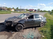 В аварии пострадали два человека.