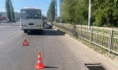 Авария с велосипедистом на левом берегу.