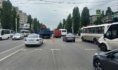 Грузовик сбил велосипедиста.