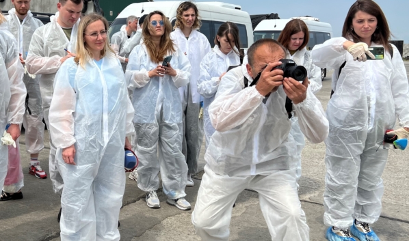 Журналисты на пресс-туре по объектам ГК «Агрокомплектация».