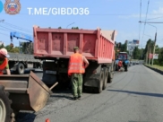 Работы на мосту.
