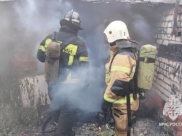 Пожар около Кольцовского рынка.