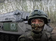 На передовой.