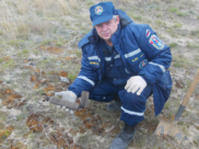 Снаряды уничтожили.