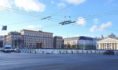 Площадь Ленина закрыта для посетителей.