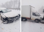 В аварии пострадали два человека.