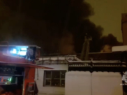 Полыхает пожар.