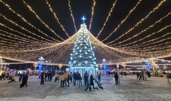 Новогодняя елка в Воронеже.