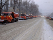 Техника работает на улицах города.