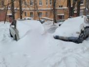 Снегопад в Воронеже.