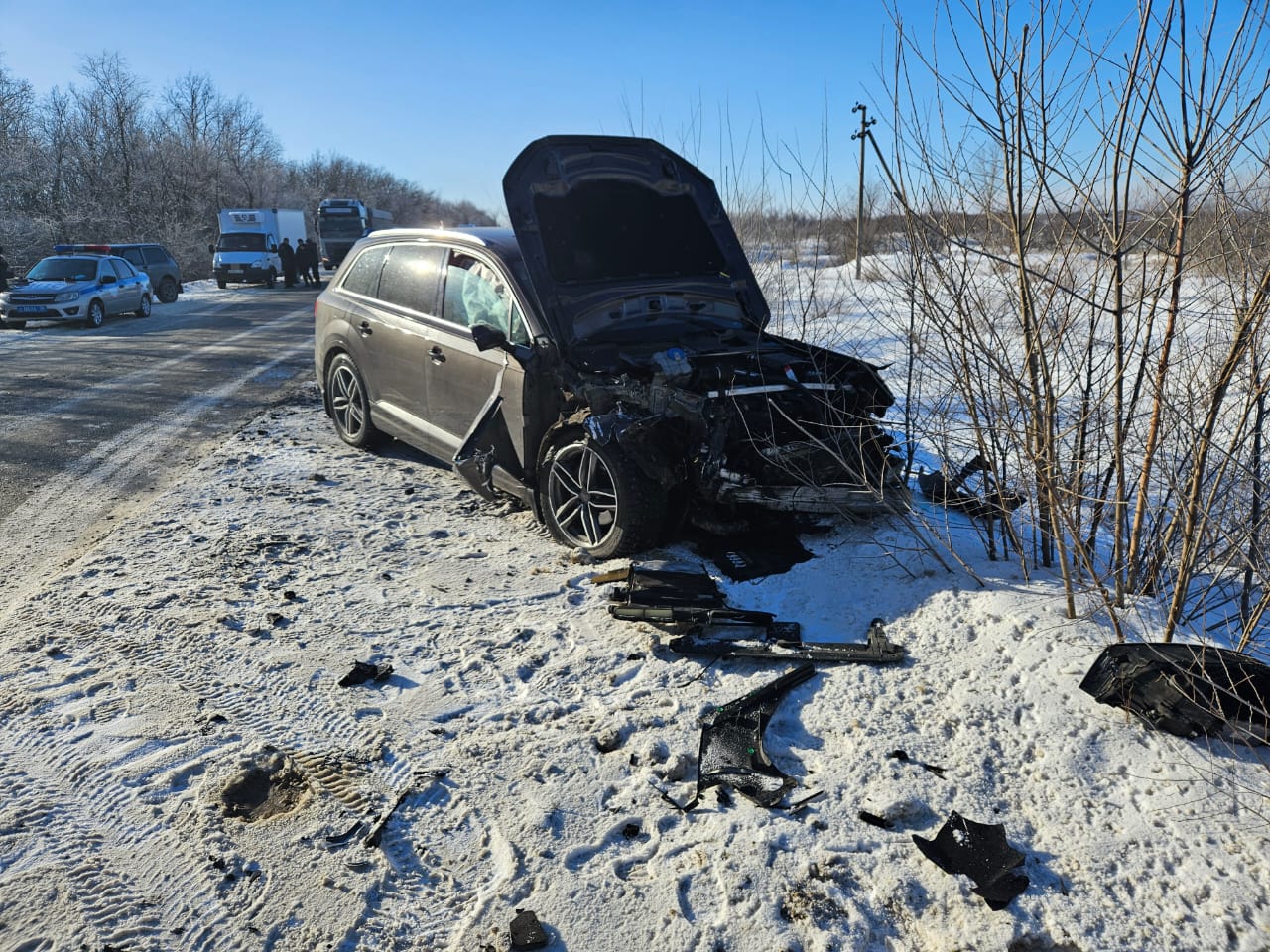 Женщина погибла в лобовом ДТП Renault и Audi в Воронежской области