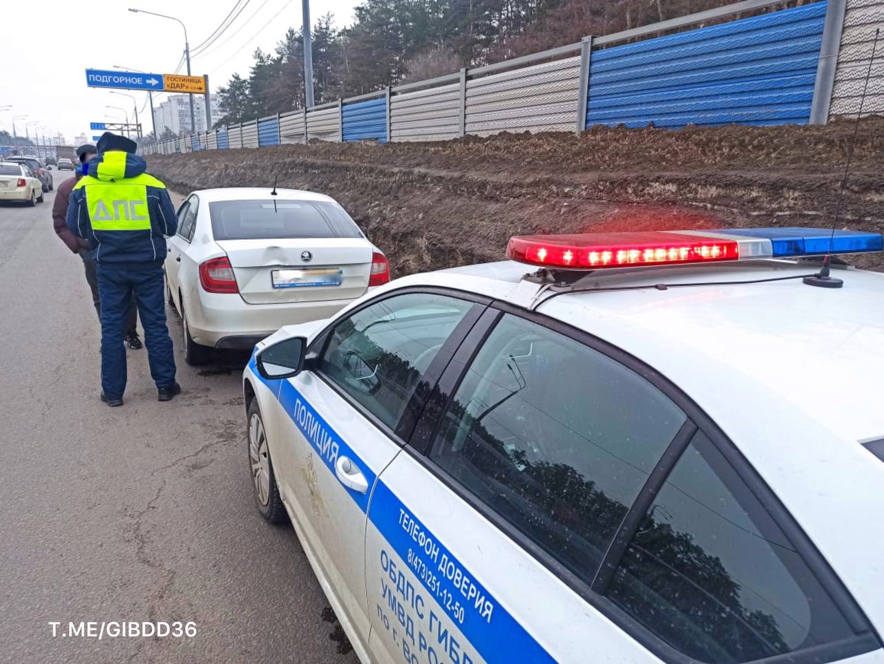 В Воронеже поймали злостного нарушителя ПДД на незарегистрированном авто