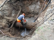 Ремонт водовода.