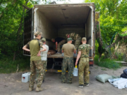 Бойцы получили много всего полезного и нужного.