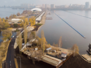 Спортивный кластер на дамбе Чернавского моста.