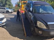 Иномарку эвакуировали.