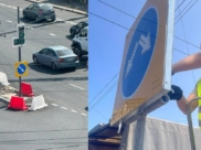 Островки безопасности на дороге.