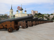 Пушки вернули на площадь.