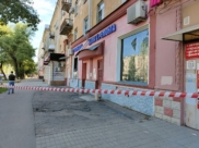 После атаки БПЛА на Ленинском проспекте.