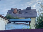 Один из пострадавших домов.